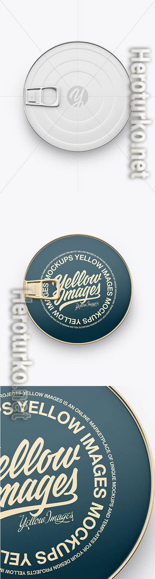 Tin Can With Paper Label Mockup 86443