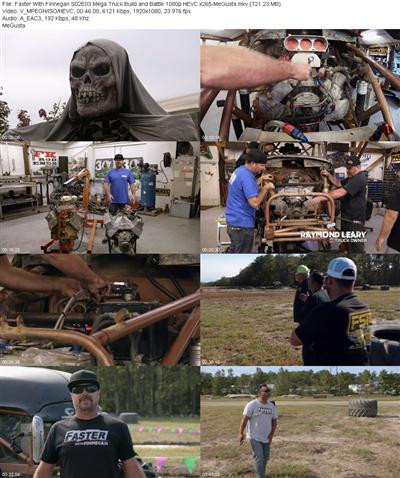 Faster With Finnegan S02E03 Mega Truck Build and Battle 1080p HEVC x265 