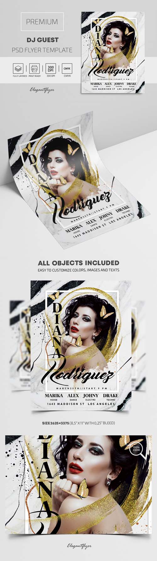 DJ Guest Premium PSD Flyer Template
