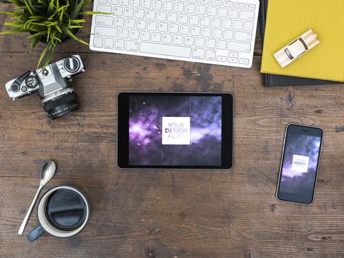 AdobeStock Tablet and Smartphone Mockup on Wooden Desk 198631904 AdobeStock Tablet and Smartphone Mockup on Wooden Desk 198631904