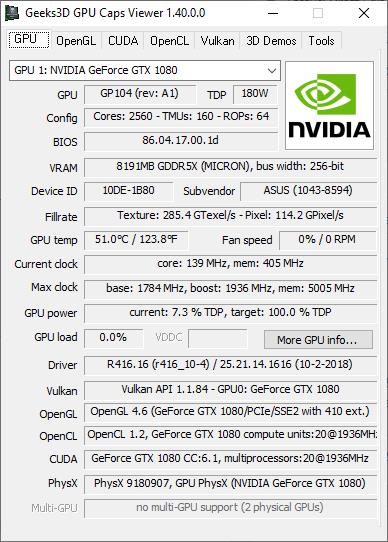 GPU  Caps Viewer 1.52.0