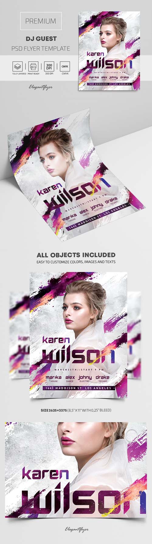 DJ Guest Premium PSD Flyer Template vol 2