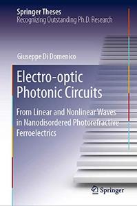 Electro-optic Photonic Circuits From Linear and Nonlinear Waves in Nanodisordered Photorefractive Ferroelectrics 