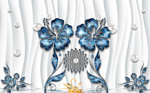 Modern minimalist jewelry european tv background wall