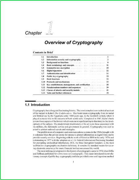 CRC Press Handbook Of Applied Cryptography