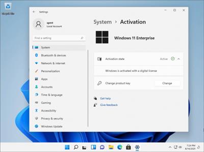 Windows 11 Enterprise Build  22000.132 Non-TPM 2.0 Compliant x64 En-US Activated August 2021