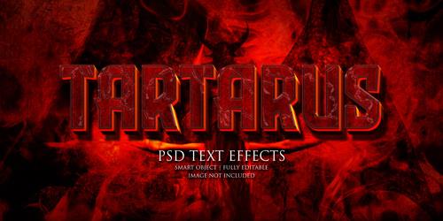 Tartarus text effect Premium Psd Tartarus text effect Premium Psd