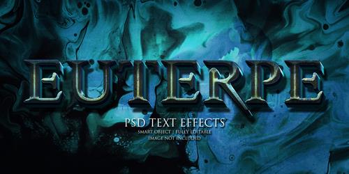 Euterpe text effect Premium Psd Euterpe text effect Premium Psd