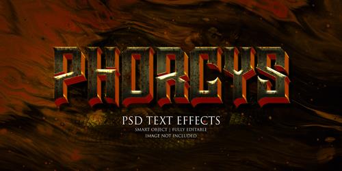 Phorcys text effect Premium Psd Phorcys text effect Premium Psd