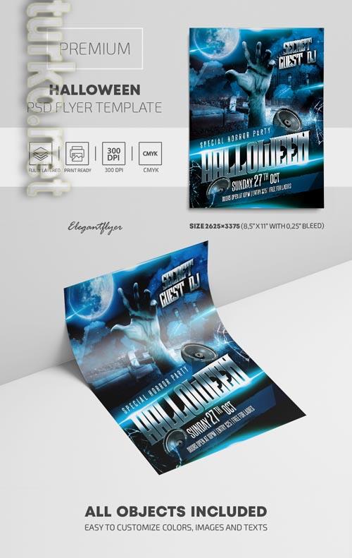 Halloween Premium PSD Flyer Template Halloween Premium PSD Flyer Template