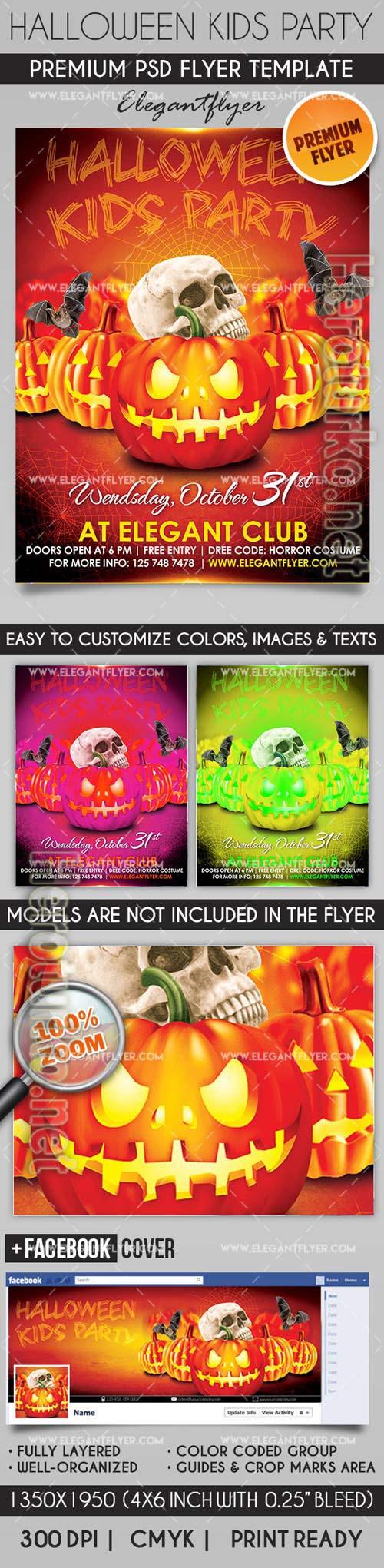Flyer For Kids Halloween Party