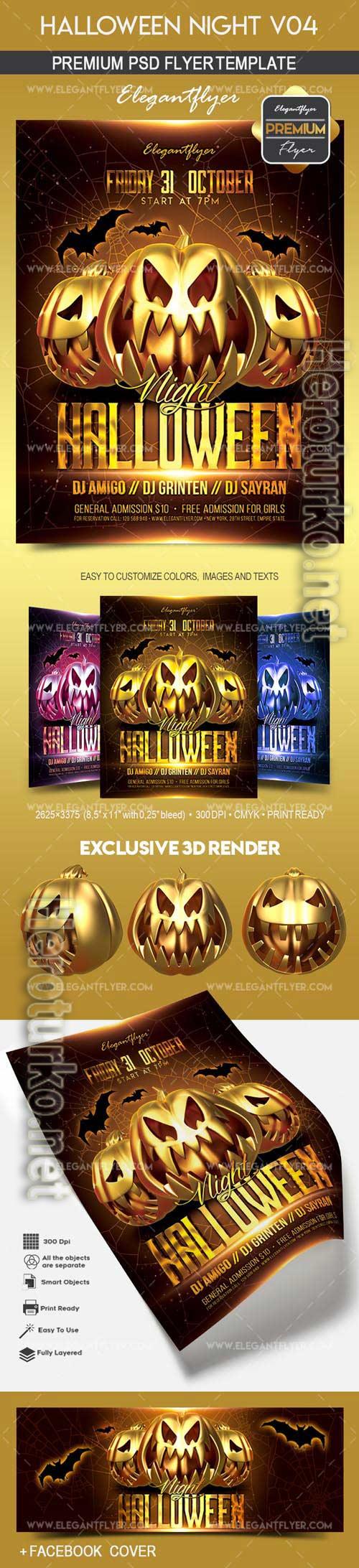 Halloween Night V04 Flyer PSD Template