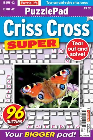 PuzzleLife PuzzlePad Criss Cross Super   Issue 42, 2021