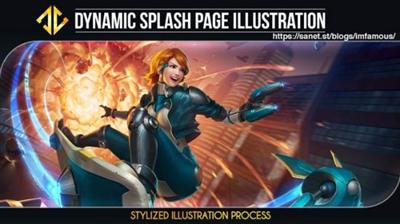 ArtStation   Dynamic Splash Page Illustration by Deiv Calviz