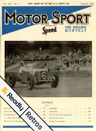 Motor Sport: Readly Retros   September 1945