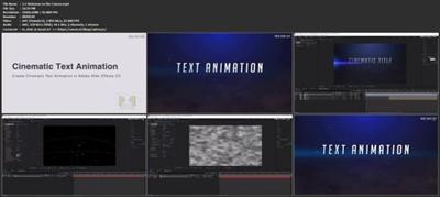 Create a Cinematic Text Animation in Adobe After Effects