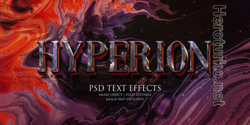 Hyperion text effect Premium Psd Hyperion text effect Premium Psd