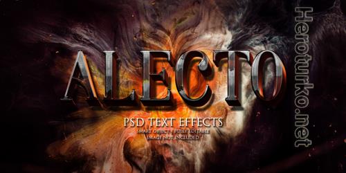 Alecto text effect Premium Psd