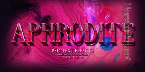 Aphrodite text effect Premium Psd Aphrodite text effect Premium Psd