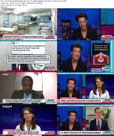 The Rachel Maddow Show 2021 08 13 1080p WEBRip x265 HEVC LM