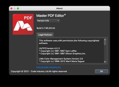Master PDF Editor 5.7.90 Multilingual macOS