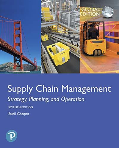 Supply Chain Management Strategy, Planning, and Operation,7th Edition Global Edition