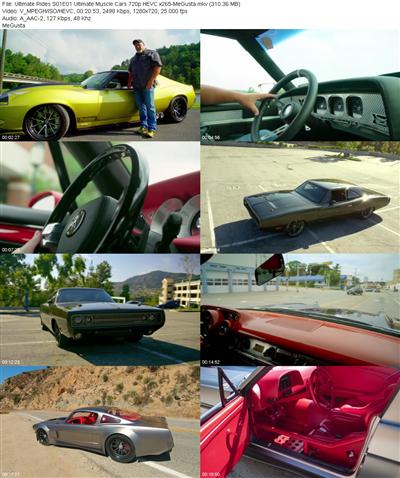 Ultimate Rides S01E01 Ultimate Muscle Cars 720p HEVC x265 