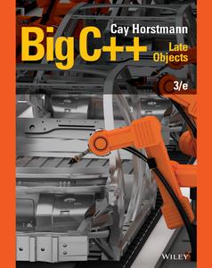 Big C++  late objects, 3rd Edition