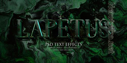 Lapetus text effect Premium Psd