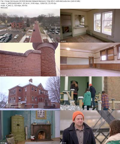 Cheap Old Houses S01E05 Monster Midwest Mansions 720p HEVC x265 