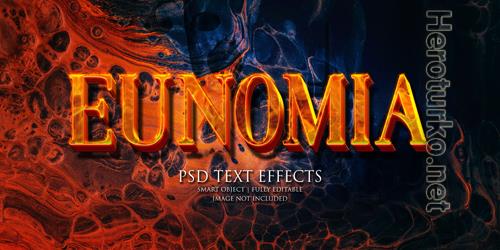 Eunomia text effect Premium Psd Eunomia text effect Premium Psd