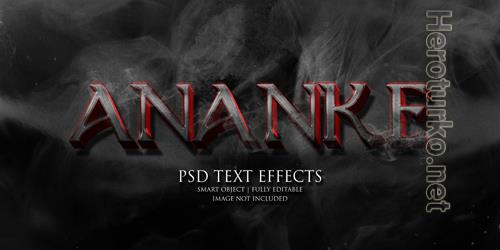 Ananke text effect Premium Psd