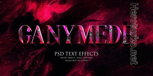 Ganymede text effect Premium Psd Ganymede text effect Premium Psd