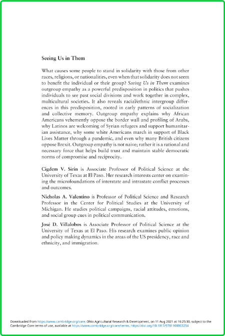 Seeing Us in Them - Social Divisions and the Politics of Group Empathy 4b3c042e6b6d6482694e23e4d2c52a60