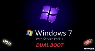 Windows 7 SP1  DUAL-BOOT 31in1 OEM ESD en-US Preactivated August 2021