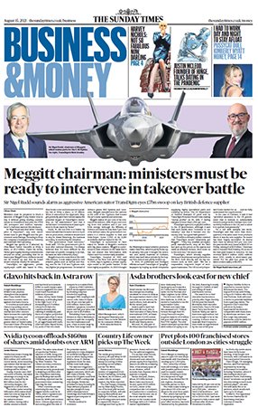 The Sunday Times Business & Money   August 15, 2021