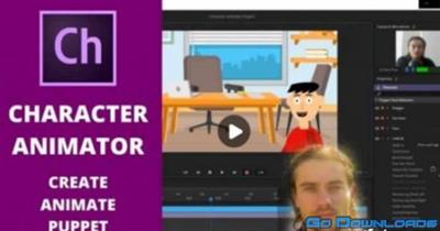 Character  Animator create and animate puppet
