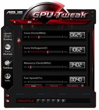ASUS GPU Tweak II 2.3.9.0 / III 1.6.9.4 download the new version for ios