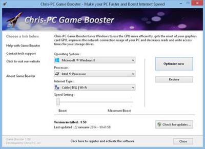 ChrisPC Game Booster 5.20.20