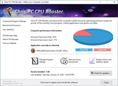 ChrisPC  CPU Booster 1.20.20