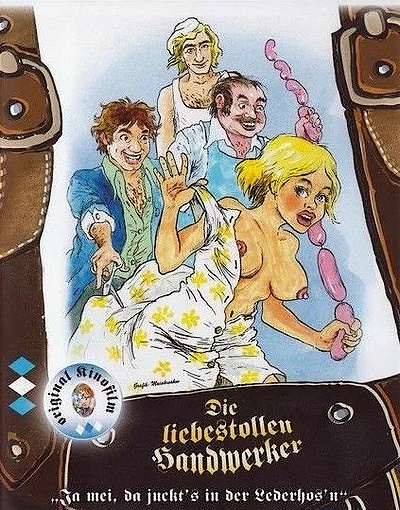 Булочка, колбаса и березовая вода для волос / Semmel, Wurst und Birkenwasser - Die liebestollen Handwerker (1972) DVDRip