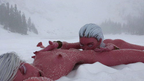 FrostEros - Nude jogging lesbians hot in extreme cold 3D Porn Comic