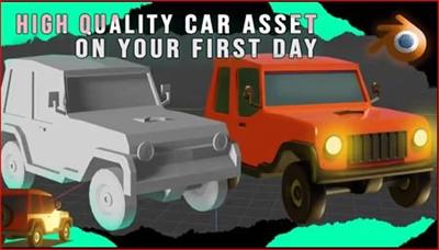 Create a Realistic 3D Car Model on your First Day in Blender   [Modeling from low poly to high poly]