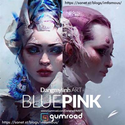 Gumroad   DangmylinhART - PINK&BLUE