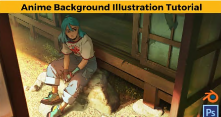 ArtStation - Anime Background Illustration Tutorial by Jose Vega