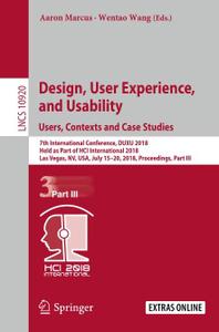 Design, User Experience, and Usability Users, Contexts and Case Studies