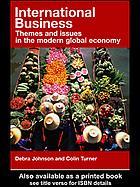 International business  themes and issues in the modern global economy