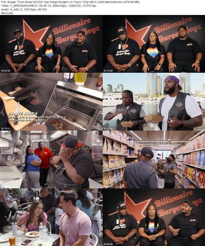 Burger Truck Brawl S01E01 San Diego Burgers vs Tacos 720p HEVC x265 