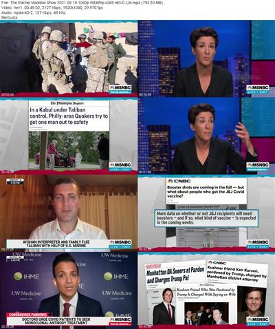 The Rachel Maddow Show 2021 08 18 1080p WEBRip x265 HEVC LM