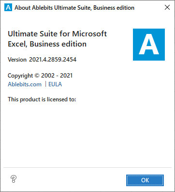 Ablebits Ultimate Suite for Excel Business Edition 2021.4.2859.2454